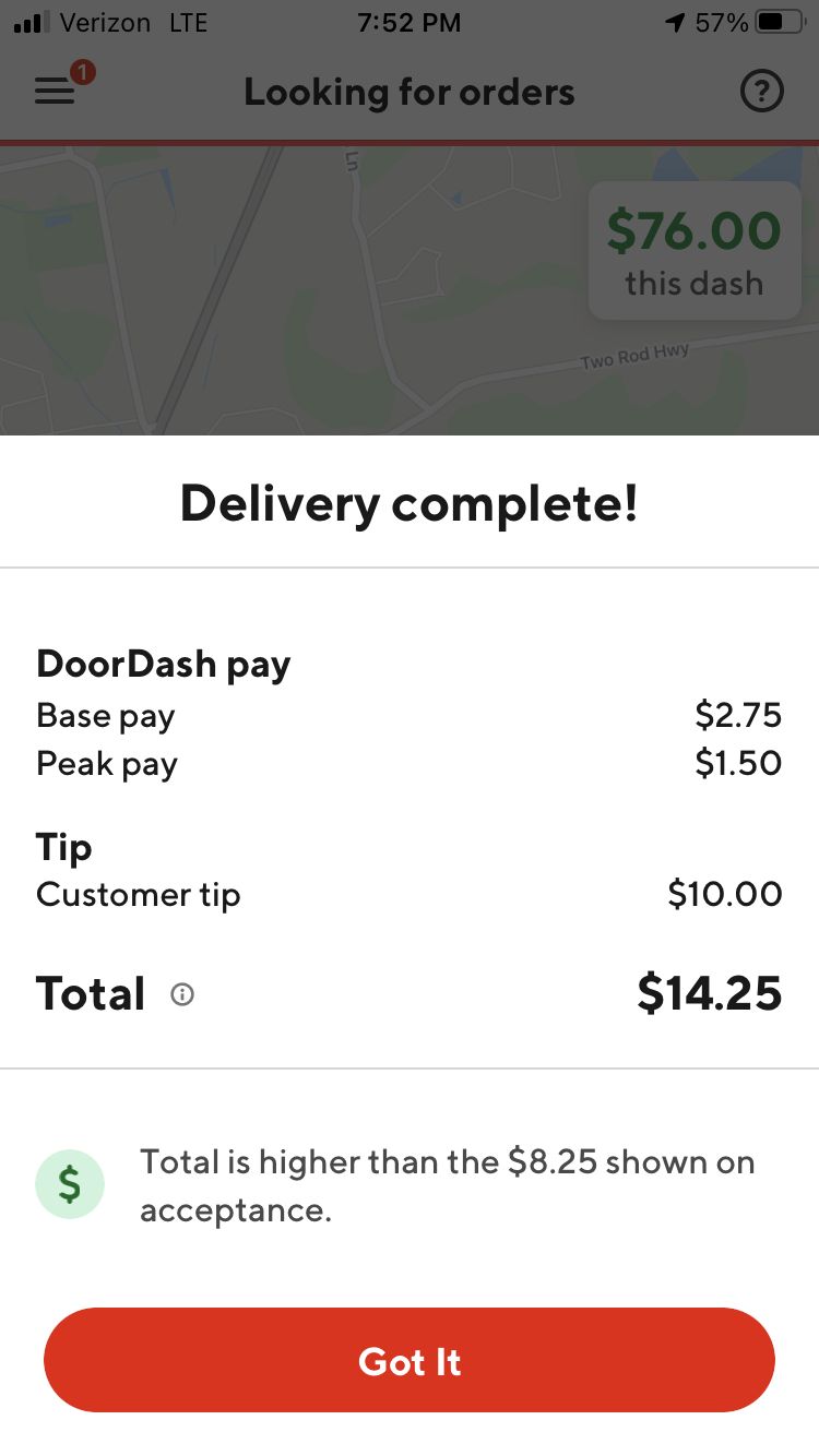 doordash add more tip after delivery Catrice Caro