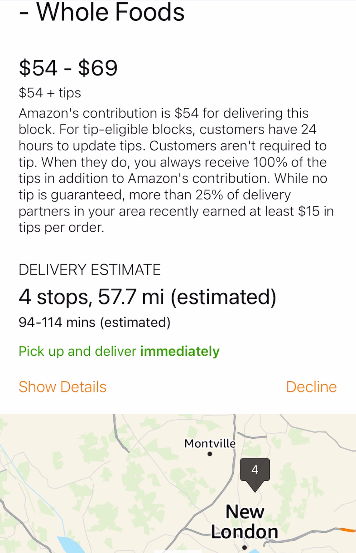 Tipping your Whole Foods delivery driver when ordering on Amazon Prime